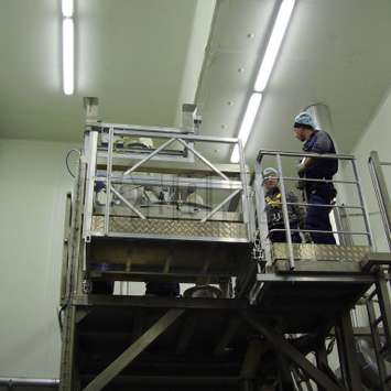 Aluminum constructions in a food factory Aluminum constructions in a food factory