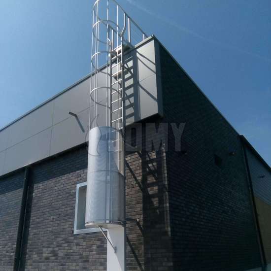 Cage ladder: industrial quality permanent egress and access solution.