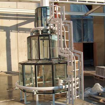 Gespecialiseerde ladder op rails - Onderhoudseenheid gebouw