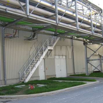 Industrial stairs for piping access Industrial stairs for piping access