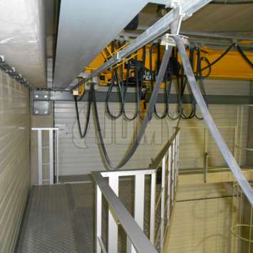 Maintenance platform for a palan lifting Maintenance platform for a palan lifting