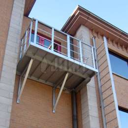 Mini-JOMY retractable foldout ladder - Access balcony Access balcony